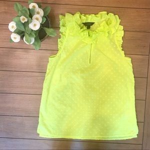 JCREW Ruffle Neck Blouse